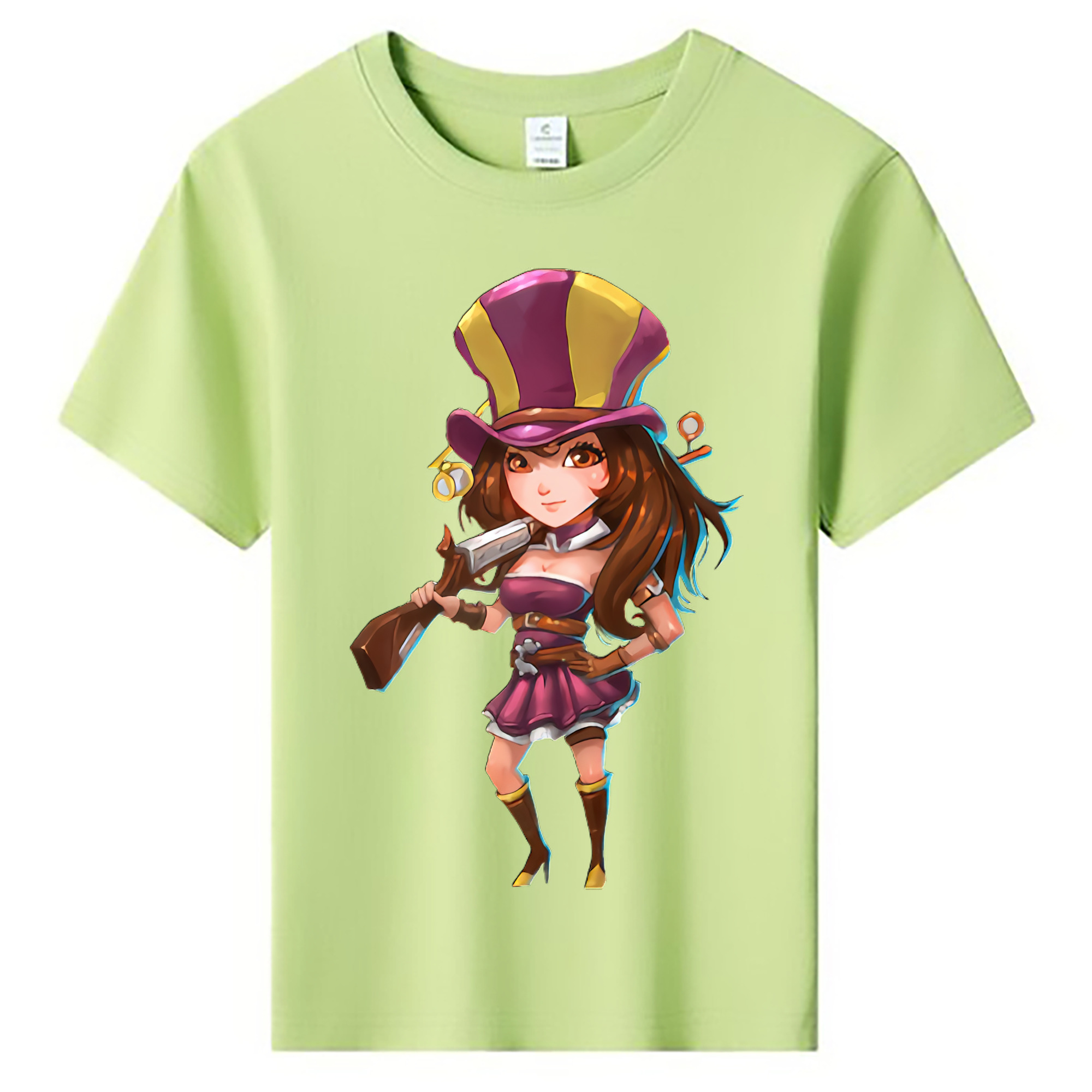 （画像用） リーグ・オブ・レジェンド League of Legends LOL 綿100％キッズTシャツ（フロントプリント）